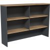 R2O-HU15 – Office Hutch 1500L – Wild Oak – Ironstone