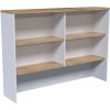 R2O-HU15 – Office Hutch 1500L – Wild Oak – White