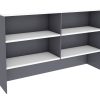 R2O-HU18 – Office Hutch 1800L – White – Ironstone