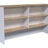 R2O-HU18 – Office Hutch 1800L – Wild Oak – White